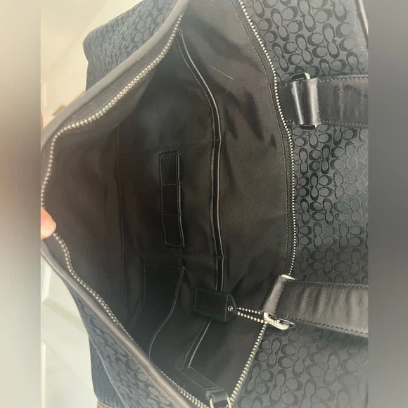 Coach Unisex Hudson Commuter Signature Briefcase Laptop Travel Bag Black‎ - Picture 6 of 9